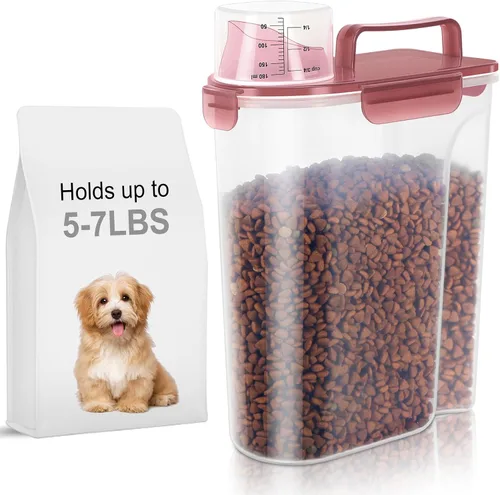 Miniatura 26 de LEAWALK Recipiente de almacenamiento de alimentos para perros, boquilla grande mejorada sin BPA, contenedores de plástico de almacenamiento