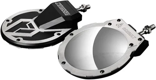 Miniatura 2 de Assault Industries 101005SM07211 Espejo lateral convexo Sidewinder negro crudo de 1.5