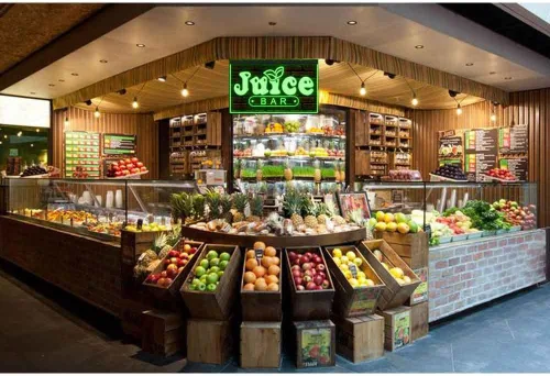 Miniatura 2 de 110034 OPEN Juice Bar Cafe Apple Orange Fruit Shop Display LED Letrero de neón con luz LED (12 x 8 pulgadas, morado)