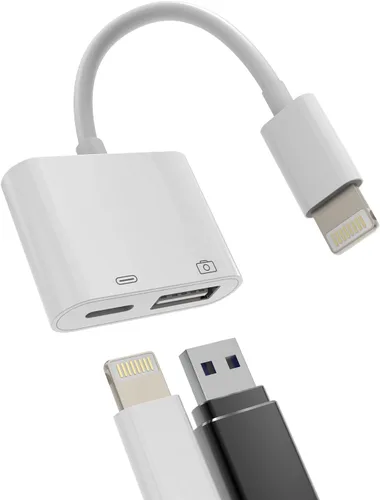 Miniatura 13 de Adaptador Lightning macho a USB hembra, cable OTG de sincronización de datos compatible con iPhone 13 11 12pro Max Mini XR X XS 8 7 SE Plus