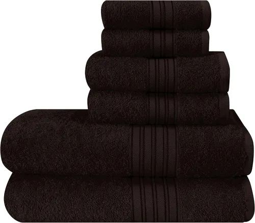 Miniatura 70 de BOUTIQUO Juego de 2 toallas de baño 100% algodón de 28 x 55 pulgadas, toallas de baño grandes ecológicas, compactas, de secado rápido, ligeras, Rosa