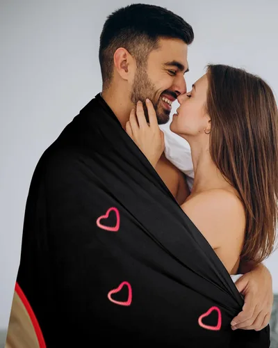 Miniatura 5 de Manta personalizada con nombre, imagen y fecha para esposa, regalos personalizados para esposa de parte del marido, manta de franela súper suave