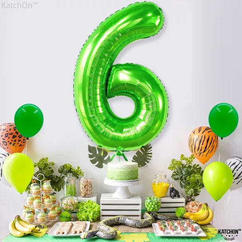 Miniatura 804 de KatchOn, Globo grande azul número 2 de 40 pulgadas Decoraciones de cumpleaños de Baby Shark para niño de 2 años Globo azul número 2 Globo