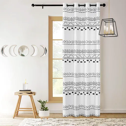 Miniatura 12 de Cortinas de puerta para privacidad de puerta, 80 pulgadas de largo, semi opacas, aisladas térmicas, cubierta divisora de habitaciones/persianas
