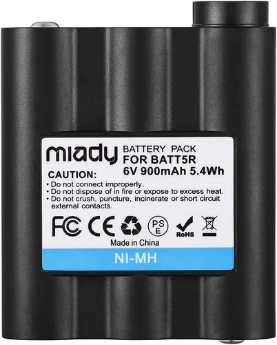 Miniatura 2 de Miady BATT5R AVP7 Baterías recargables 6V 900mAh para GXT Walkie Talkie GXT1000 GXT1050 GXT850 GXT860 GXT900 GXT950 y más