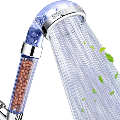 NOSAME Cabezal de ducha, filtro de filtración de alta presión, ahorro de agua, 3 modos de función, pulverizador, cabezales de ducha de mano para