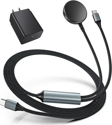 Cargador 2 en 1 para Samsung Watch, compatible con Samsung Galaxy Watch 8/Ultra/7/6/5/4/3, cargador USB C de 25 W para Galaxy S26 Ultra/Z