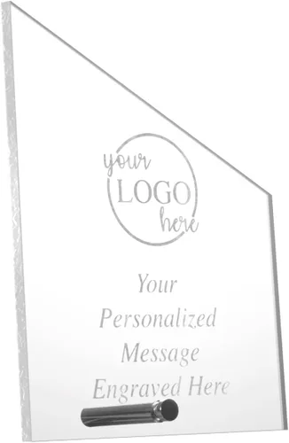 Miniatura 15 de Premios acrílicos económicos personalizados ofrecidos en una variedad de formas y tamaños, incluye texto ilimitado y su logotipo