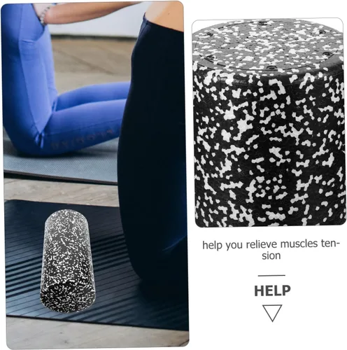 Miniatura 3 de Happyyami Columna de yoga de espuma suave para masaje muscular y relajación, rodillo de fitness ligero y compacto hecho de espuma duradera