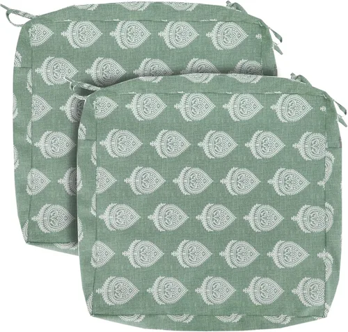 Miniatura 29 de FUNHOME Fundas de Cojín para Sillas de Exterior, Paquete de 2, ¡Sin Relleno! Fundas de Cojín de Repuesto para Patio 20" x 18" x 4", Resistentes al