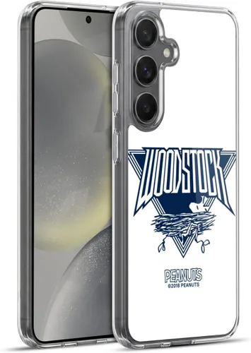 Miniatura 45 de Head Case Designs Funda de gel con licencia oficial de Peanuts Woodstock Insignia Rock Tees [protección de grado militar] compatible con Samsung