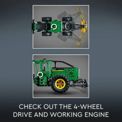Miniatura 5 de LEGO Technic John Deere 948L-II Skidder 42157 Kit avanzado de construcción de juguete de tractor para niños de 11 años en adelante, regalo