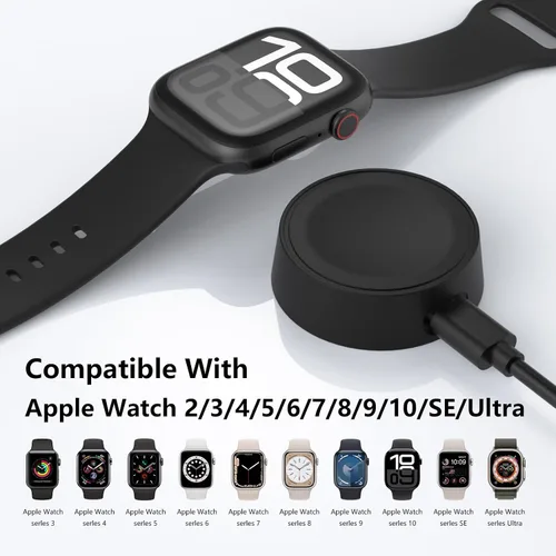 Miniatura 2 de Adaptador de cargador magnético USB-C para Apple Watch, estación de carga inalámbrica portátil mejorada para iWatch Series 11 10 9 8 7 6 Ultra2 SE