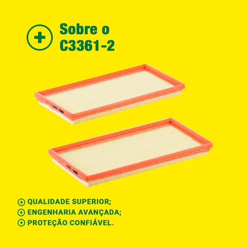 Miniatura 3 de Mann Filter C 3361-2 Filtro de aire (juego de 2)