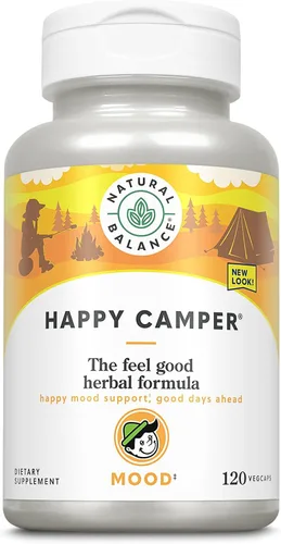 Miniatura 9 de Natural Balance Happy Camper - Suplemento de apoyo para el estado de ánimo para sentirse bien - Cápsulas de Gotu Kola, flor de la pasión y kava kava