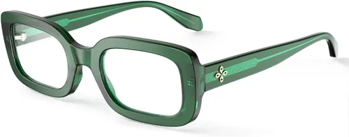 Miniatura 8 de VISOONE Gafas rectangulares con bloqueo de luz azul, marco cuadrado grueso, gafas de computadora vintage para mujeres y hombres, armonía