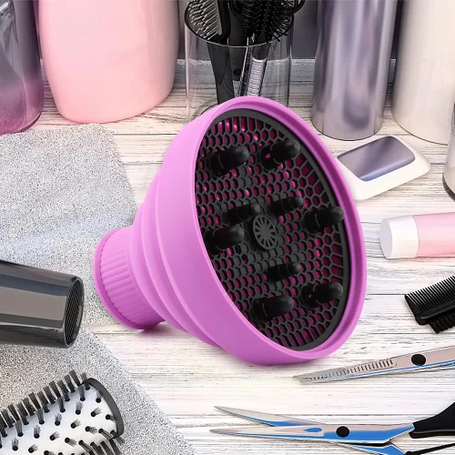 Miniatura 8 de Difusor universal plegable para secador de pelo, accesorio difusor de secador de pelo de viaje con peine, difusor de pelo portátil para secador