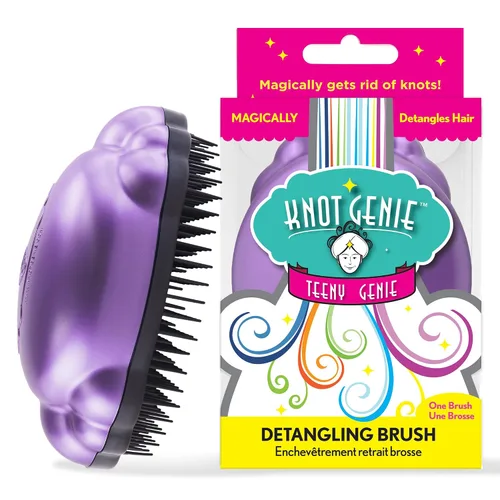 Miniatura 15 de Knot Genie Teeny - Cepillo desenredante para niños (sueño de aguamarina), cepillo desenredante perfecto para cabello rizado, separa suavemente