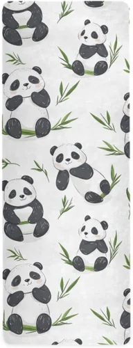 Pandas Hojas Yoga Mat Antideslizante Grueso Niños Eco Friendly Goma Entrenamiento Plegable Yoga Mat Mujeres Ejercicio
