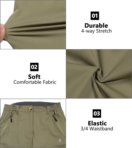 Miniatura 5 de Little Donkey Andy Womens Hiking Golf Outdoor Athletic Softshell Pants Quick Dry Lightweight