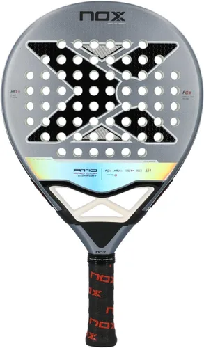 Pala de pádel AT10 Pro Cup Comfort de Agustin Tapia 2025 | Raqueta de lágrima serie PRO | Tecnología Smartstrap | HR3 Core Fibra de vidrio cara