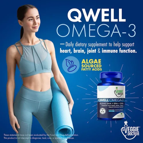 Miniatura 3 de Suplemento de Omega 3 vegano – Omega 3 de algas con DHA EPA DPA – Cápsulas veganas de algas – Alternativa al aceite de pescado – Fórmula de aceite