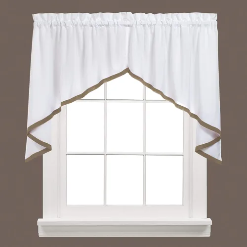 Miniatura 9 de SKL Home Sutton Cenefa para ventana, 18 x 38 pulgadas, Burdeos
