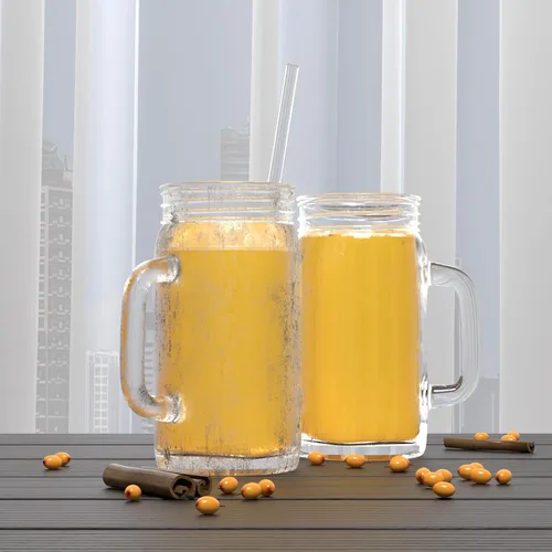 Miniatura 7 de 6 popotes de vidrio reutilizables, popotes de repuesto de 0.310 x 0.315 in, popotes transparentes y prácticos para vasos de 20/30/32 onzas, pajitas