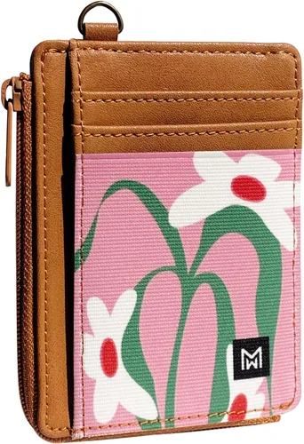 Miniatura 13 de Cartera Porta Tarjetas para Mujeres, Cartera delgada minimalista con bloqueo RFID, carteras de cuero, cartera elástica de bolsillo frontal