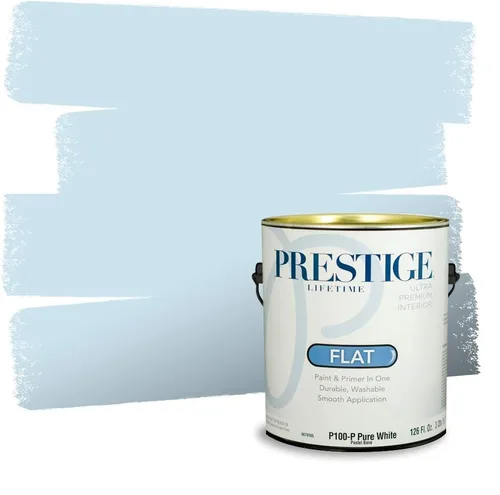 Miniatura 1476 de Pintura Exterior + imprimación PRESTIGE, todo-en-uno, 1 galón, acabado mate, color comparable al Valspar* Royal Gray* VS151-Gris real