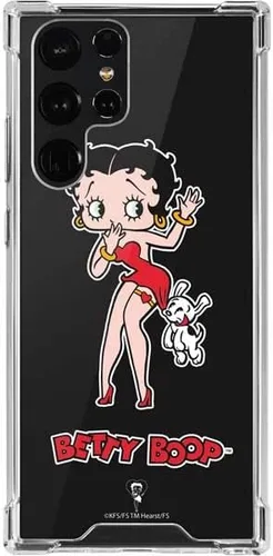 Skinit Funda transparente compatible con Galaxy S22 Ultra, con licencia oficial de Betty Boop con diseño de cachorro