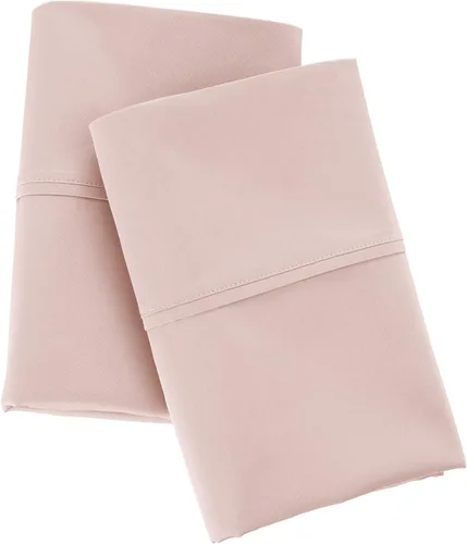 Miniatura 2 de Amazon Aware Juego de fundas de almohada 100% algodón orgánico de 300 hilos, color rubor, estándar, paquete de 2, 32 x 20 pulgadas
