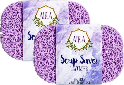 Miniatura 31 de Aira Jabonera - Plato para Jabón y Accesorio de Soporte de Jabón - Portajabones sin BPA para Ducha y Baño - Fabricado en EE. UU. - Drena el Agua
