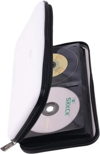 Miniatura 16 de Funda para CD, billetera resistente de capacidad para 72 personas, soporte para DVD para automóvil, carcasa rígida resistente, soporte para disco