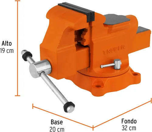 Miniatura 3 de TRUPER Tornillos de banco resistentes TA-4 de 4" (10 cm)