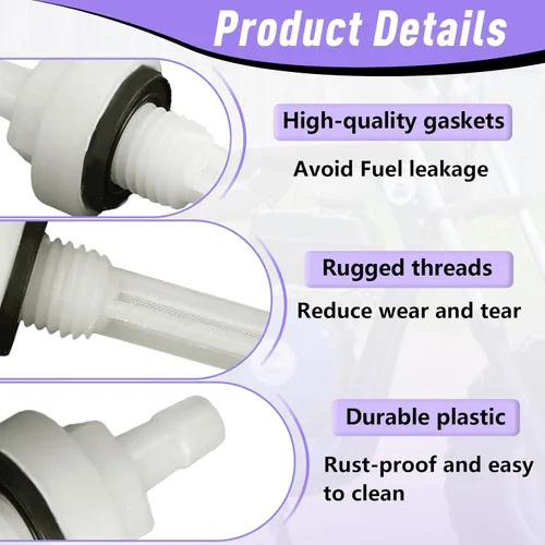 Miniatura 4 de 4 filtros de junta de tanque de gasolina compatibles con motor Predator 212, Coleman Baja y Motovox Mini bike, CT200U CT200U-EX DB30 97Cc, motor