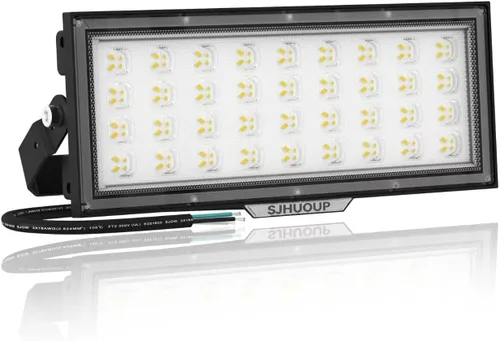 Luz de Inundación LED de 100W al Aire Libre, Luces LED para Estadio, Luces de Seguridad Super Brillantes de 13000 Lúmenes