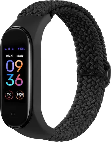 Bandas elásticas para Amazfit Band 5 correas de repuesto para mujeres y hombres, correa de nailon trenzado suave para hombre y mujer, correa