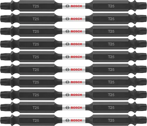 Miniatura 12 de Bosch ITDET25601 Broca Impact Tough, 1 pieza, 6 pulgadas, torque 25, de doble punta para destornillador eléctrico (Paquete de 2)