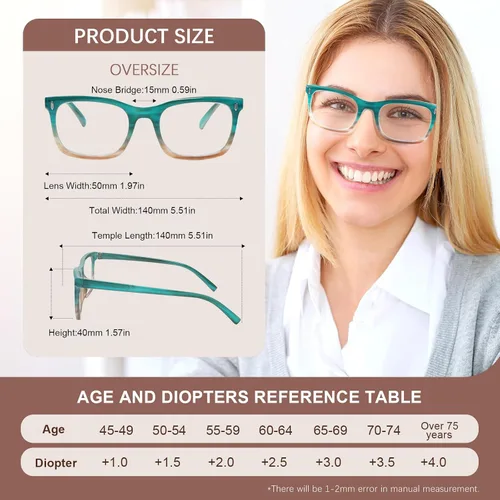 Miniatura 3 de Paquete de 3 lentes de lectura para mujer, estilo moderno, lectores de computadora +1.0