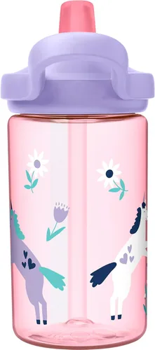 Miniatura 78 de CamelBak Eddy+ Kids Water Bottle with Bite Valve Straw, Leak‑Resistant Easy‑Sip Design for Everyday Hydration, 14oz Kids Animales de la selva