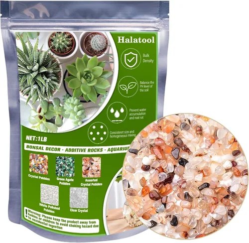 Miniatura 16 de Halatool Guijarros Verdes de 6 Libras 0.35"- 0.6" Grava de Acuario para Pecera Guijarros Naturales de Paisajismo para Decoración del Hogar Piedras