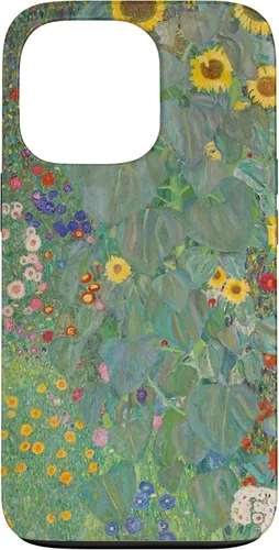 Miniatura 10 de iPhone 14 Plus Flower Garden Klimt Pintura Arte Floral Verde Cubierta Teléfono Funda