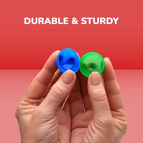 Miniatura 3 de Máquina expendedora de cápsulas, cápsulas redondas de colores, 50 unidades vacías de 1.26 pulgadas, cápsulas de máquina de chicles a granel