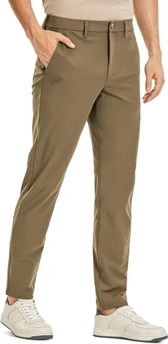 CRZ YOGA Pantalones de golf cómodos para todo el día, tallas 303234 pulgadas de hombre, secado rápido, ligeros, con bolsillos, casuales