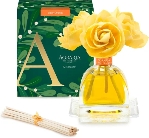 Miniatura 39 de AGRARIA Set de Difusor de Aroma de Flores y Varillas AirEssence, Juego de Fragancia Botánica de Flores Sola Hecho a Mano, Juego de Difusor de Aceite