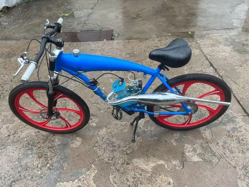 Miniatura 4 de CDH88 Silenciador de escape con cámara de expansión para bicicleta con motor a gas... (Colorido)