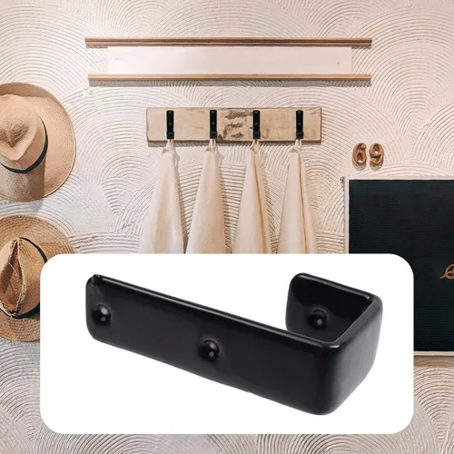 Miniatura 7 de Geesatis 2 ganchos para escalera de cama, ganchos en forma de J, de metal resistente recubierto de PVC para decoración de cama, herramienta