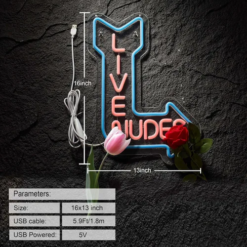 Miniatura 2 de Letrero de neón para decoración de pared, hombre, cueva, bar, cerveza, arte para el hogar, luz de neón, luces LED de neón con regulador de Azul +