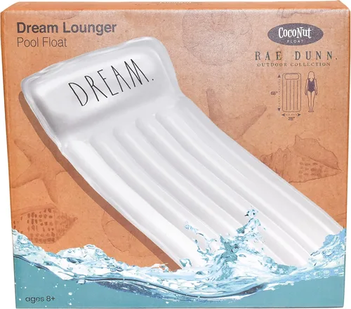 Miniatura 5 de Rae Dunn x CocoNut Float - Flotador de tumbona para adultos, tamaño adulto, multiusos, inflable y silla de descanso, flotador de balsa versátil